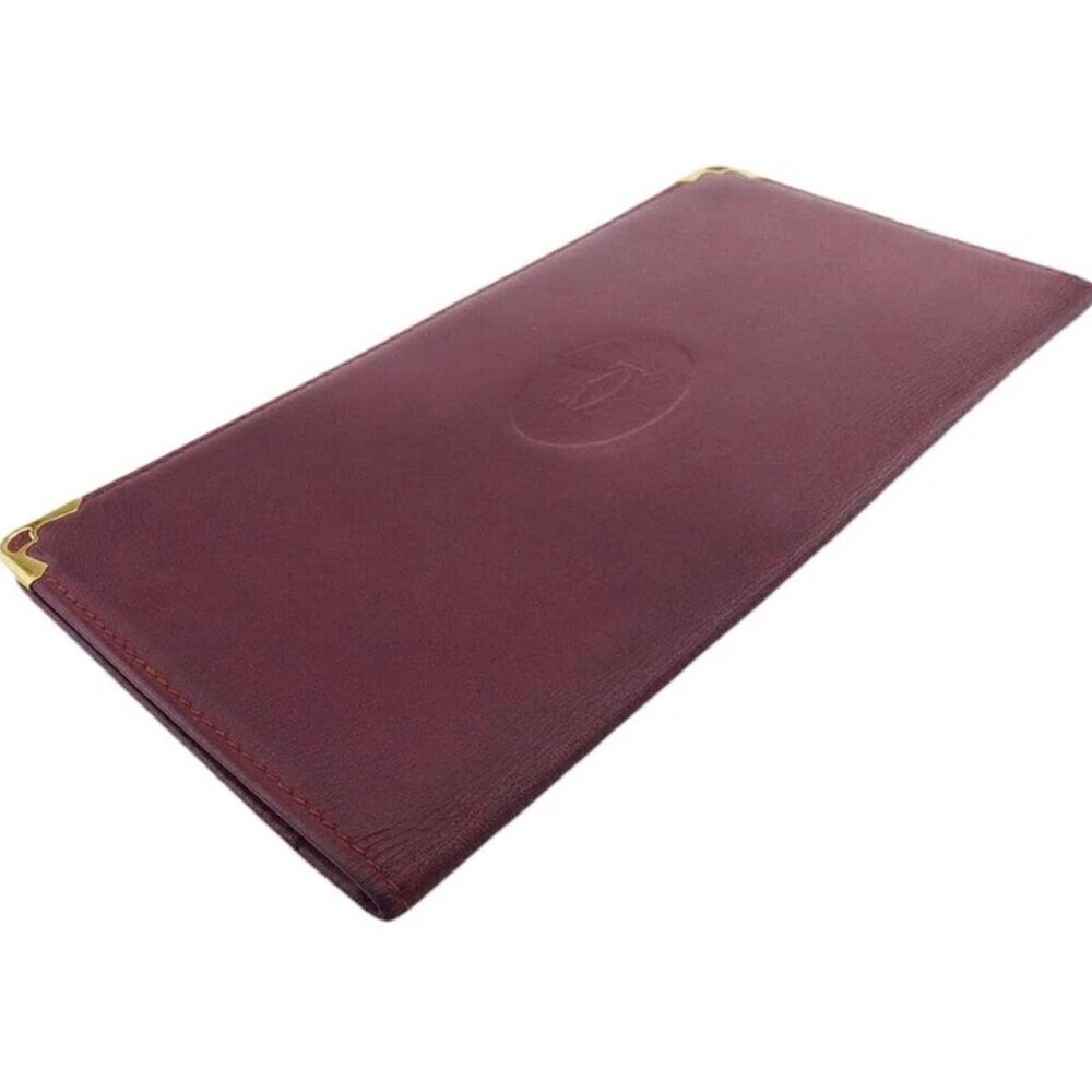 CARTIER Bill Compartment Bordeaux gold Women Authentic secondhand